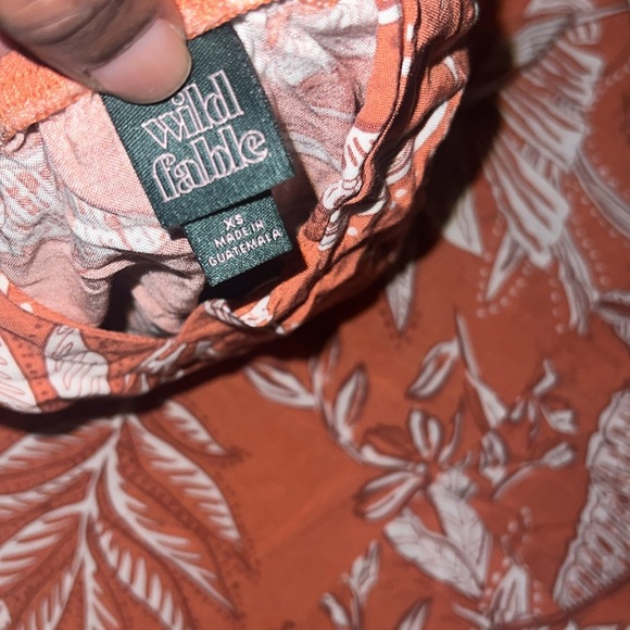 Wild Fable Floral Orange Summer Dress size XS - Picture 8 of 8
